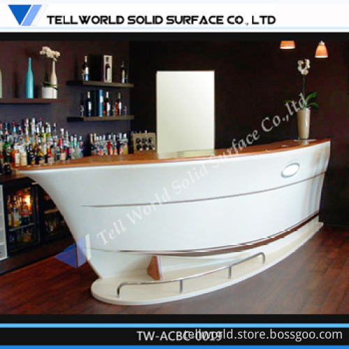 Home Bar Counter Boat Shape Bar Counter Design